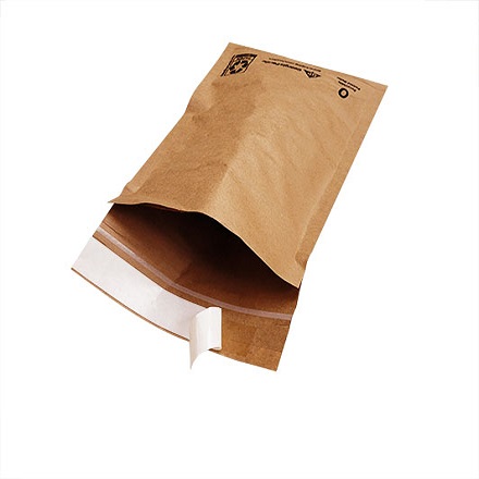 7 x 9" Kraft #0 Curbside Recyclable Paper Padded Mailers
