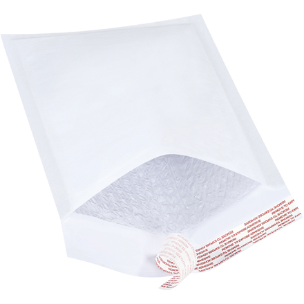 7 <span class='fraction'>1/4</span> x 12" White #1 Self-Seal Bubble Mailers