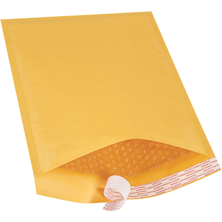 9 <span class='fraction'>1/2</span> x 14 <span class='fraction'>1/2</span>" Kraft #4 Self-Seal Bubble Mailers