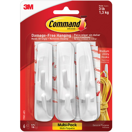 Command<span class='tm'>™</span> Hooks and Strips Value Pack - Medium 17001