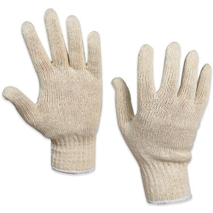 String Knit Cotton Gloves - Small