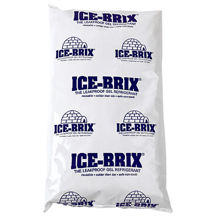 8 x 6 x 1 <span class='fraction'>1/4</span>" - 24 oz. Ice-Brix<span class='rtm'>®</span> Cold Packs