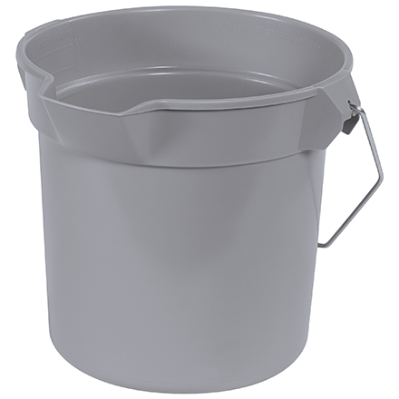 Rubbermaid<span class='rtm'>®</span> Utility Bucket with Spout - 10 Quart, Gray