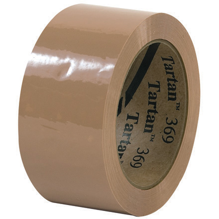 2" x 110 yds. Tan (6 Pack) Tartan<span class='tm'>™</span> Box Sealing Tape 369